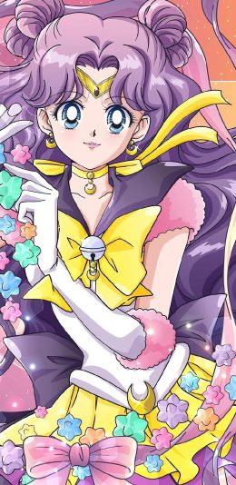 [2436x1125]美少女战士 动画 紫色 日本 苹果手机动漫壁纸图片