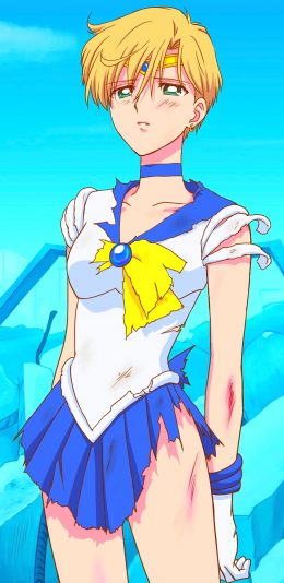 [2436x1125]美少女战士 天王遥 水手天王星 短发 动画 苹果手机动漫壁纸图片