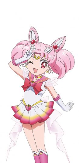 [2436x1125]美少女战士 小小兔 粉色 动画 苹果手机动漫壁纸图片