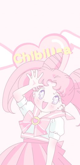 [2436x1125]美少女战士 小小兔 粉色 动画 可爱 苹果手机动漫壁纸图片