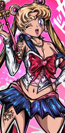 [2436x1125]美少女战士 性感 动画 月野兔 苹果手机动漫壁纸图片