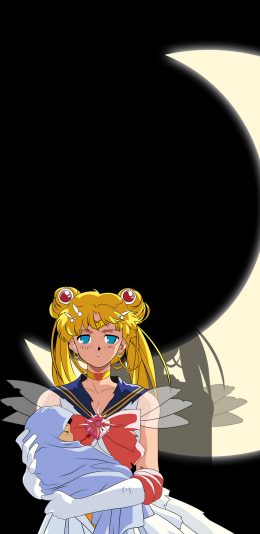 [2436x1125]美少女战士 月亮 月野兔 动画 苹果手机动漫壁纸图片