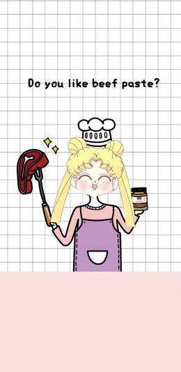 [2436x1125]美少女战士 水冰月 do you like beef pester 苹果手机动漫壁纸图片