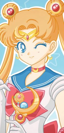 [2436x1125]美少女战士 水冰月 月野兔 星星 动画 苹果手机动漫壁纸图片