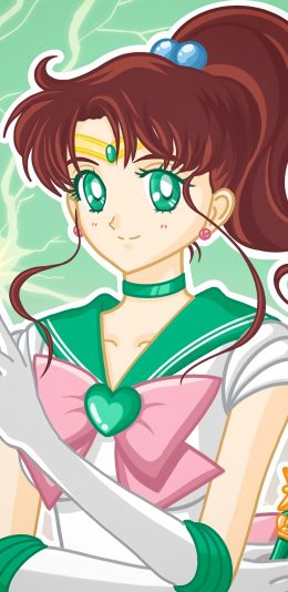 [2436x1125]美少女战士 水野真琴 水手木星 动画 苹果手机动漫壁纸图片