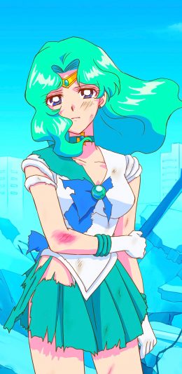 [2436x1125]美少女战士 海王满 水手海王星 动画 苹果手机动漫壁纸图片