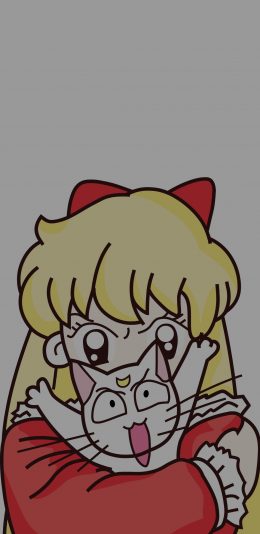 [2436x1125]美少女战士 漫画 日本 水冰月 月野兔 猫咪 苹果手机动漫壁纸图片