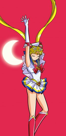 [2436x1125]美少女战士 漫画 日本 粉色 月牙 苹果手机动漫壁纸图片