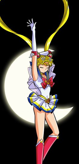 [2436x1125]美少女战士 漫画 日本 黑色 月牙 苹果手机动漫壁纸图片