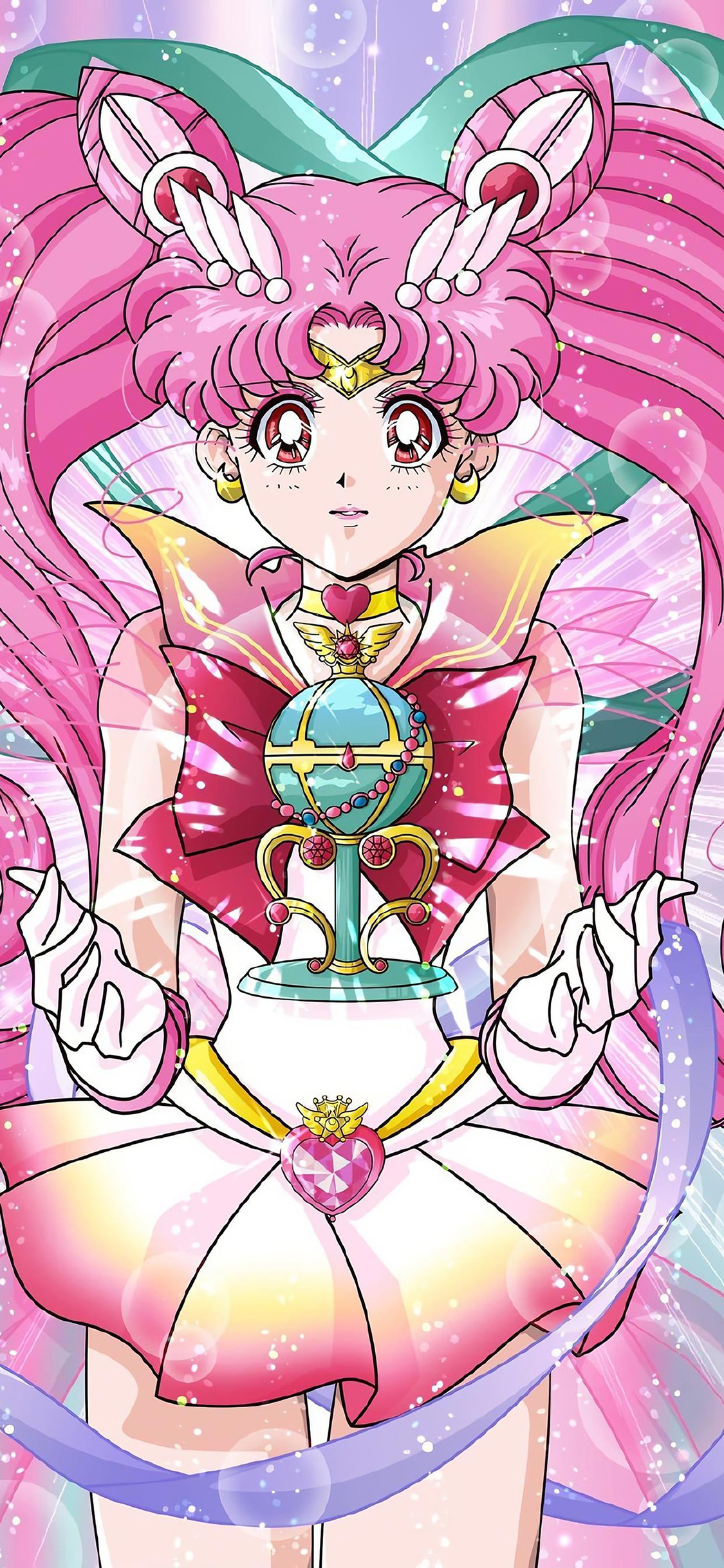 [2436×1125]美少女战士 粉色 日本 动画 水冰月 苹果手机动漫壁纸图片