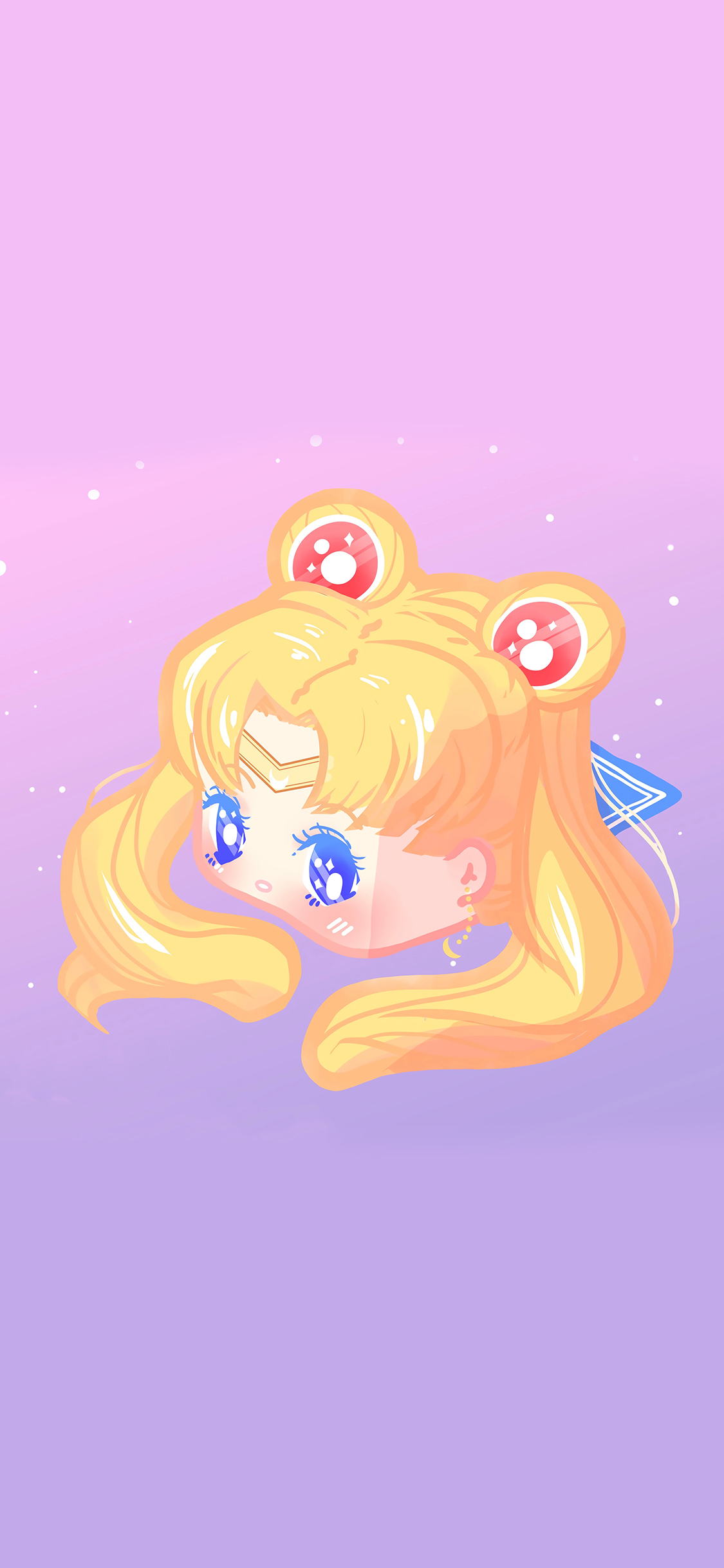 [2436×1125]美少女战士 紫色 漫画 月野兔 方块 苹果手机动漫壁纸图片