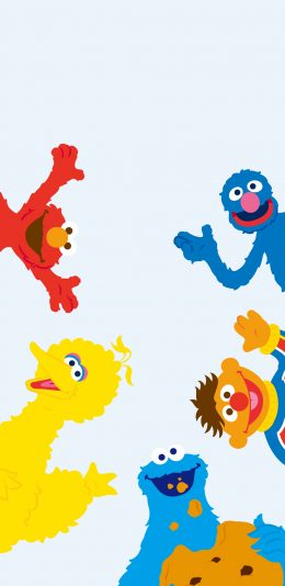 [2436x1125]芝麻街 美国 卡通 动画 苹果手机动漫壁纸图片