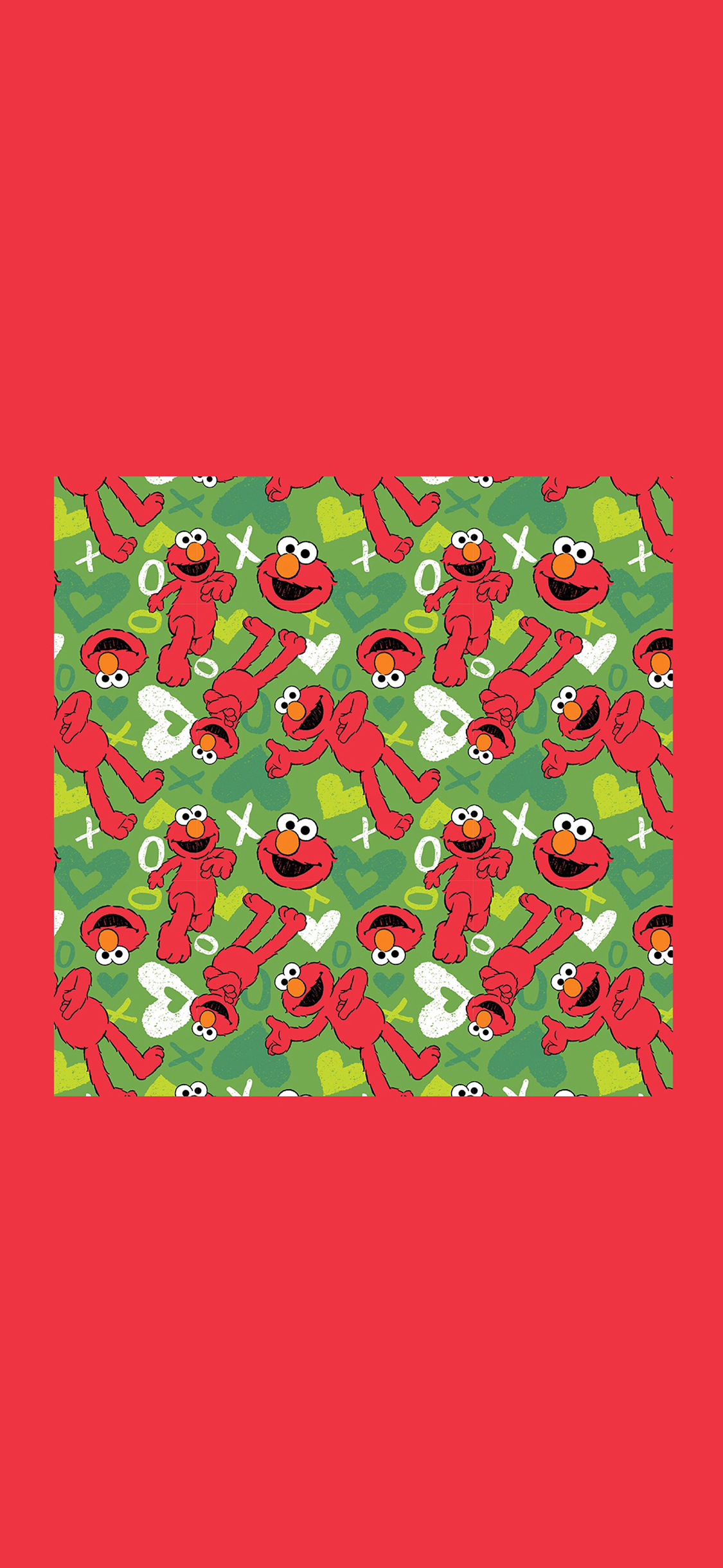 [2436×1125]芝麻街 艾摩 动画 美国 红色 苹果手机动漫壁纸图片