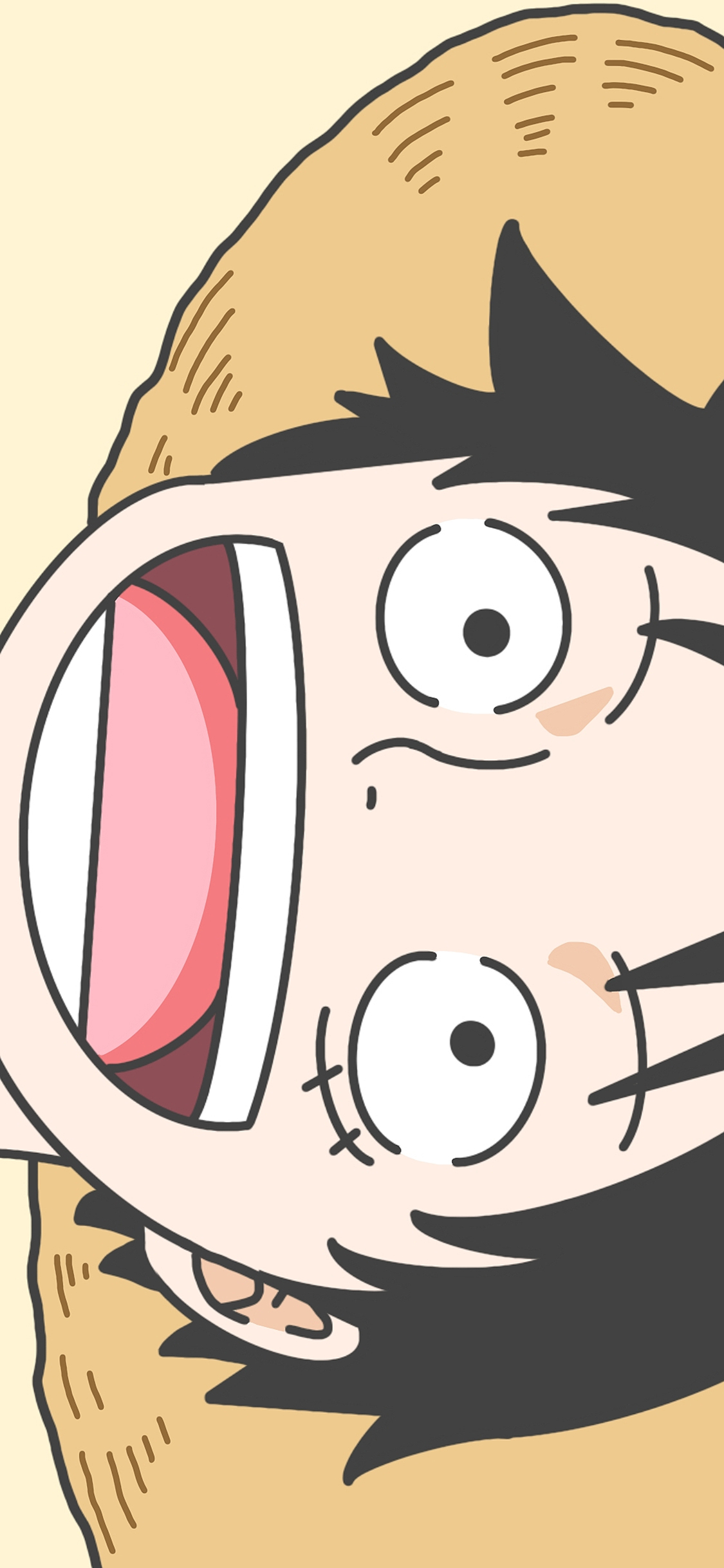 [2436×1125]草帽海贼团 海贼王 路飞 日漫 苹果手机动漫壁纸图片