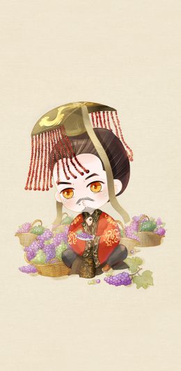 [2436x1125]虎啸龙吟 曹丕 卡通人物 苹果手机动漫壁纸图片