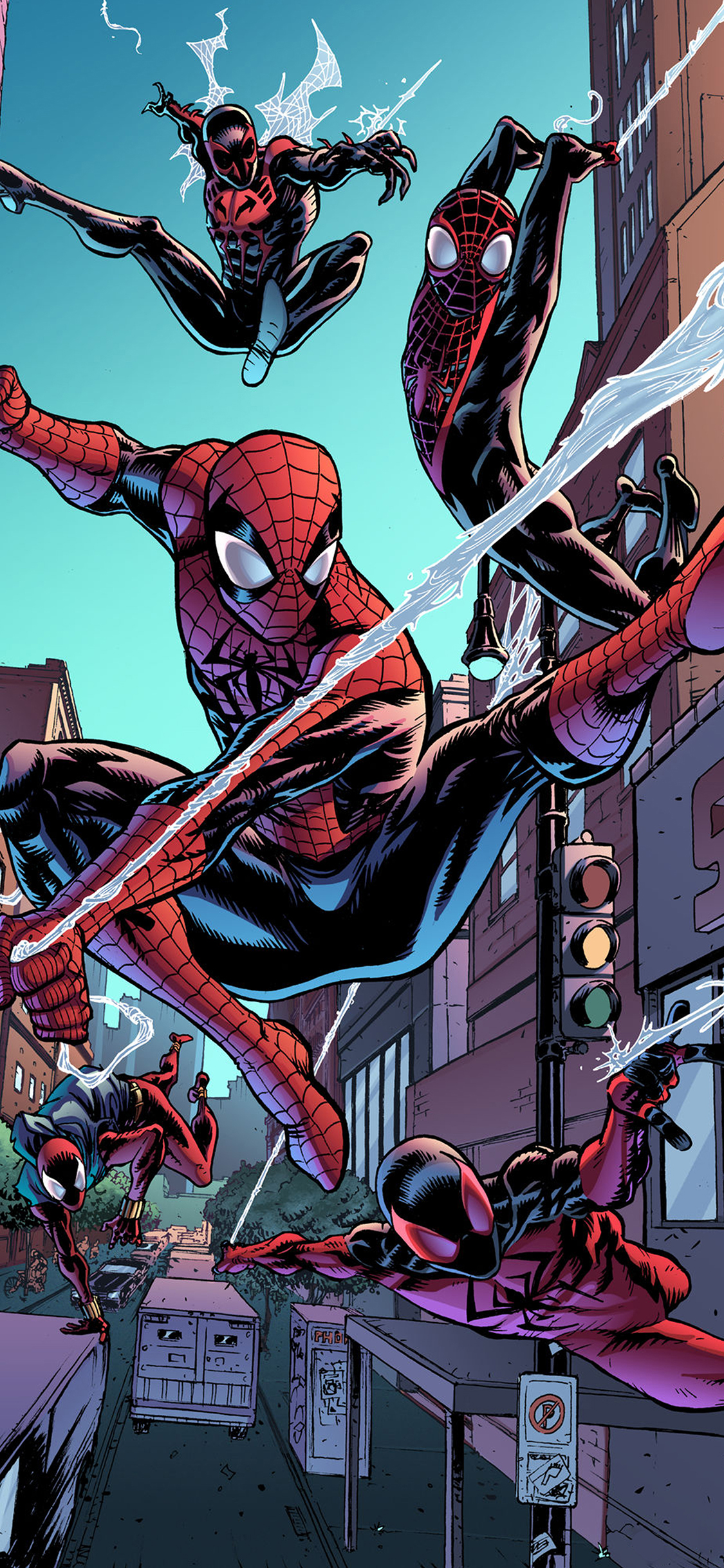 [2436×1125]蜘蛛侠 漫威 超级英雄 欧美 漫画 苹果手机动漫壁纸图片