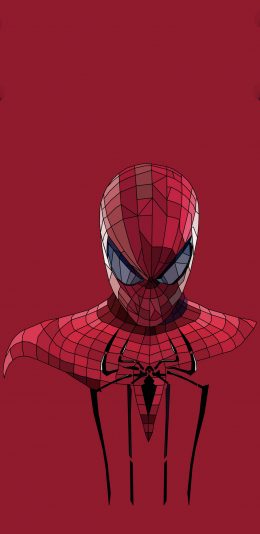 [2436x1125]蜘蛛侠 红色 漫威 超级英雄 苹果手机动漫壁纸图片
