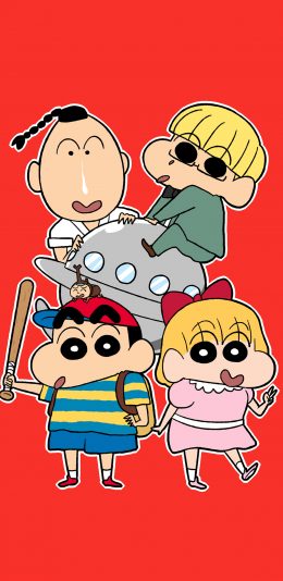 [2436x1125]蜡笔小新 日漫 卡通 苹果手机动漫壁纸图片