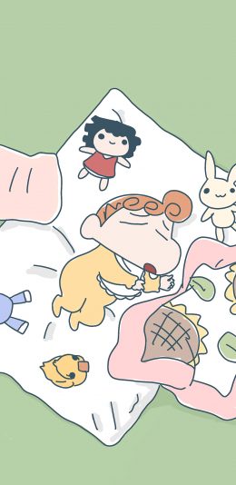 [2436x1125]蜡笔小新 日漫 妹妹 小葵 苹果手机动漫壁纸图片