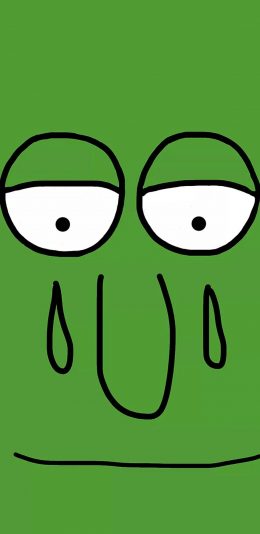 [2436x1125]表情 简笔 哭泣 绿色 苹果手机动漫壁纸图片