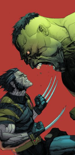 [2436x1125]超级英雄 金刚狼 绿巨人 漫威 欧美 苹果手机动漫壁纸图片