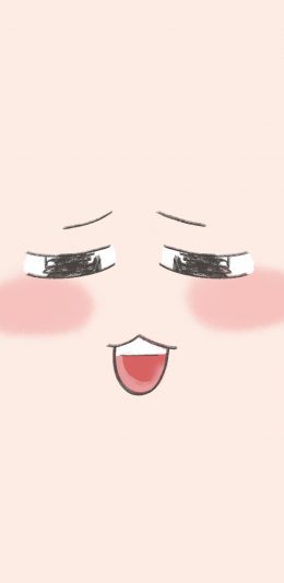 [2436x1125]趣味 表情 五官 涂鸦 大脸 苹果手机动漫壁纸图片