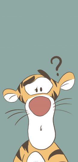 [2436x1125]跳跳虎 迪士尼 动画 问号 疑惑 苹果手机动漫壁纸图片