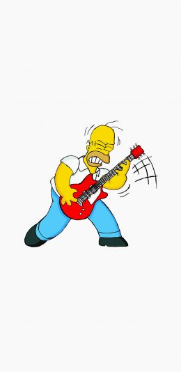 [2436x1125]辛普森 美国 动画 吉他 幽默 苹果手机动漫壁纸图片