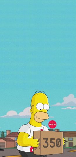 [2436x1125]辛普森一家 动画 欧美 盒子 苹果手机动漫壁纸图片