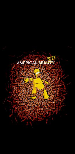 [2436x1125]辛普森一家 欧美 动画 啤酒 酗酒 苹果手机动漫壁纸图片