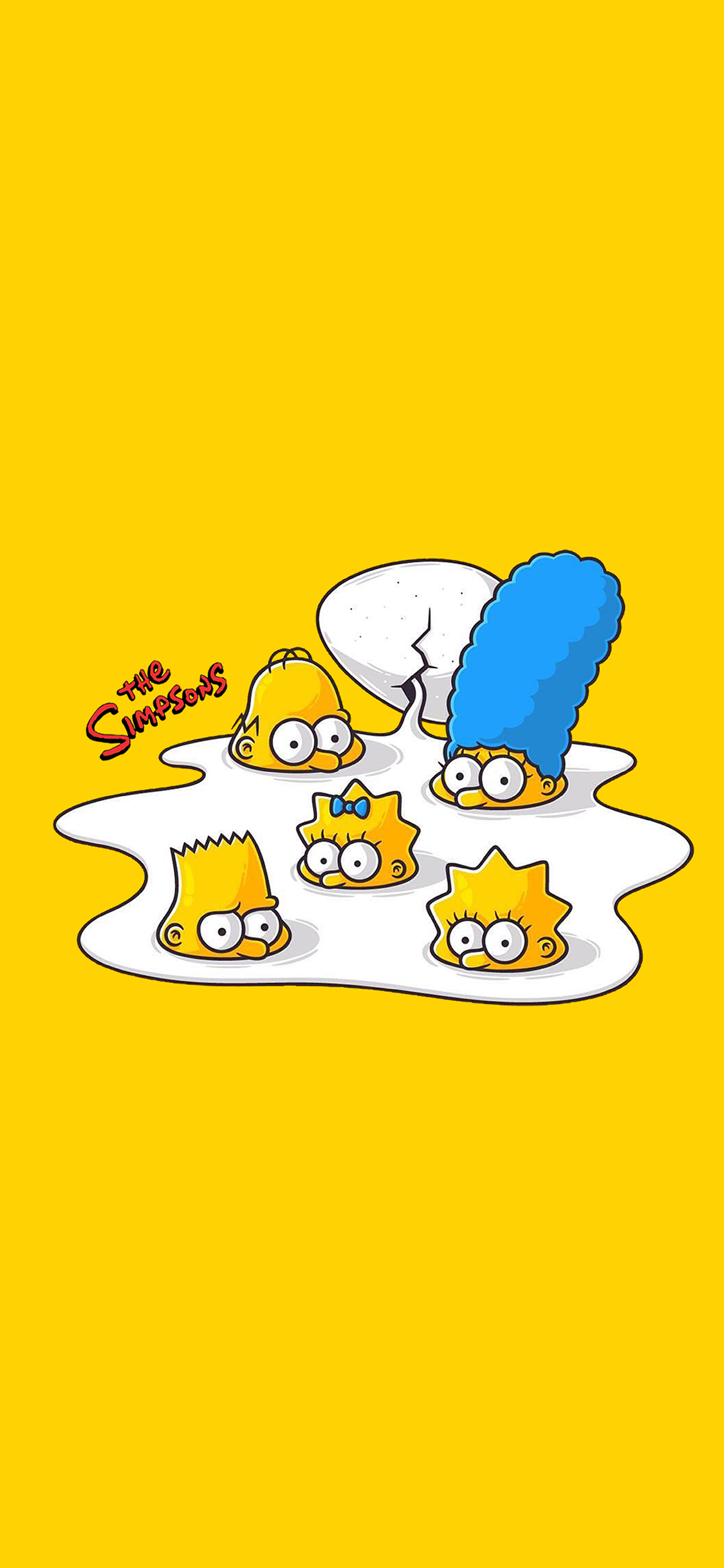 [2436×1125]辛普森一家 欧美 动画 黄色 苹果手机动漫壁纸图片