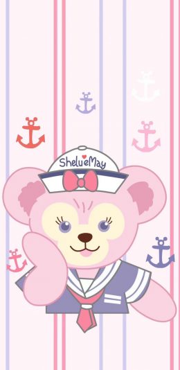 [2436x1125]迪士尼 ShellieMay 雪莉玫 小熊 苹果手机动漫壁纸图片