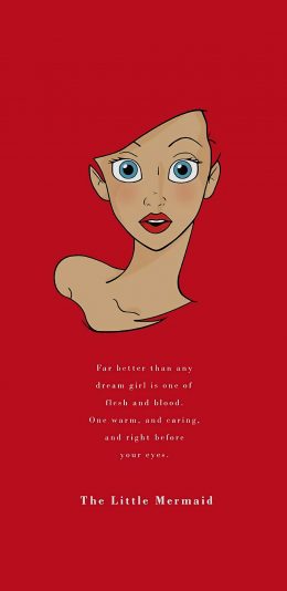 [2436x1125]迪士尼 人鱼公主 the little mermaid 苹果手机动漫壁纸图片