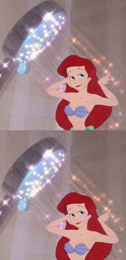 [2436x1125]迪士尼 人鱼公主 爱丽儿 红发 苹果手机动漫壁纸图片