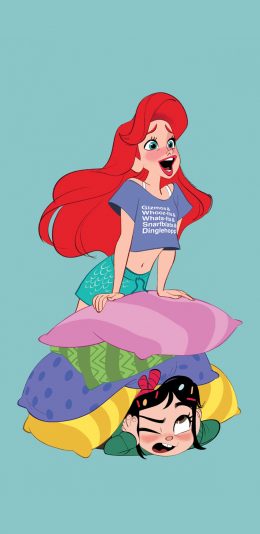 [2436x1125]迪士尼 公主 人鱼公主 苹果手机动漫壁纸图片