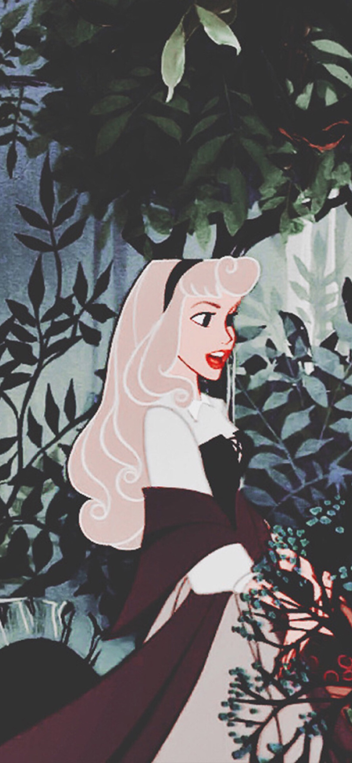 [2436×1125]迪士尼 公主 睡美人 爱洛公主 苹果手机动漫壁纸图片