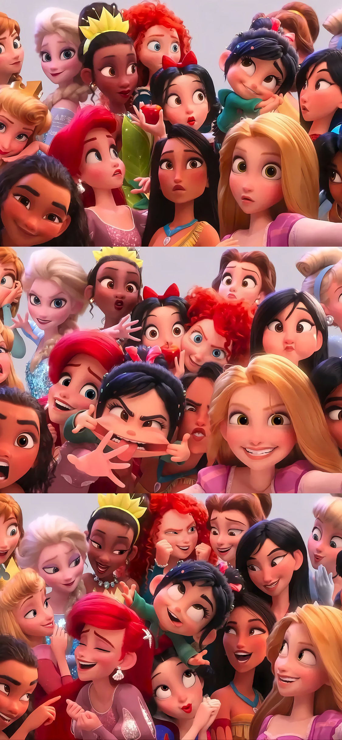 [2436×1125]迪士尼 公主 集结 童话 苹果手机动漫壁纸图片