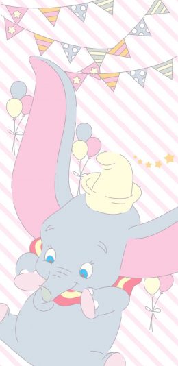 [2436x1125]迪士尼 动画 小飞象 可爱 苹果手机动漫壁纸图片