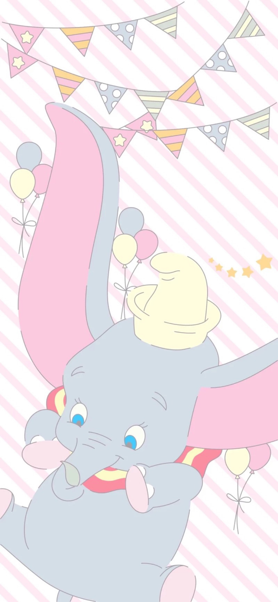 [2436×1125]迪士尼 动画 小飞象 可爱 苹果手机动漫壁纸图片