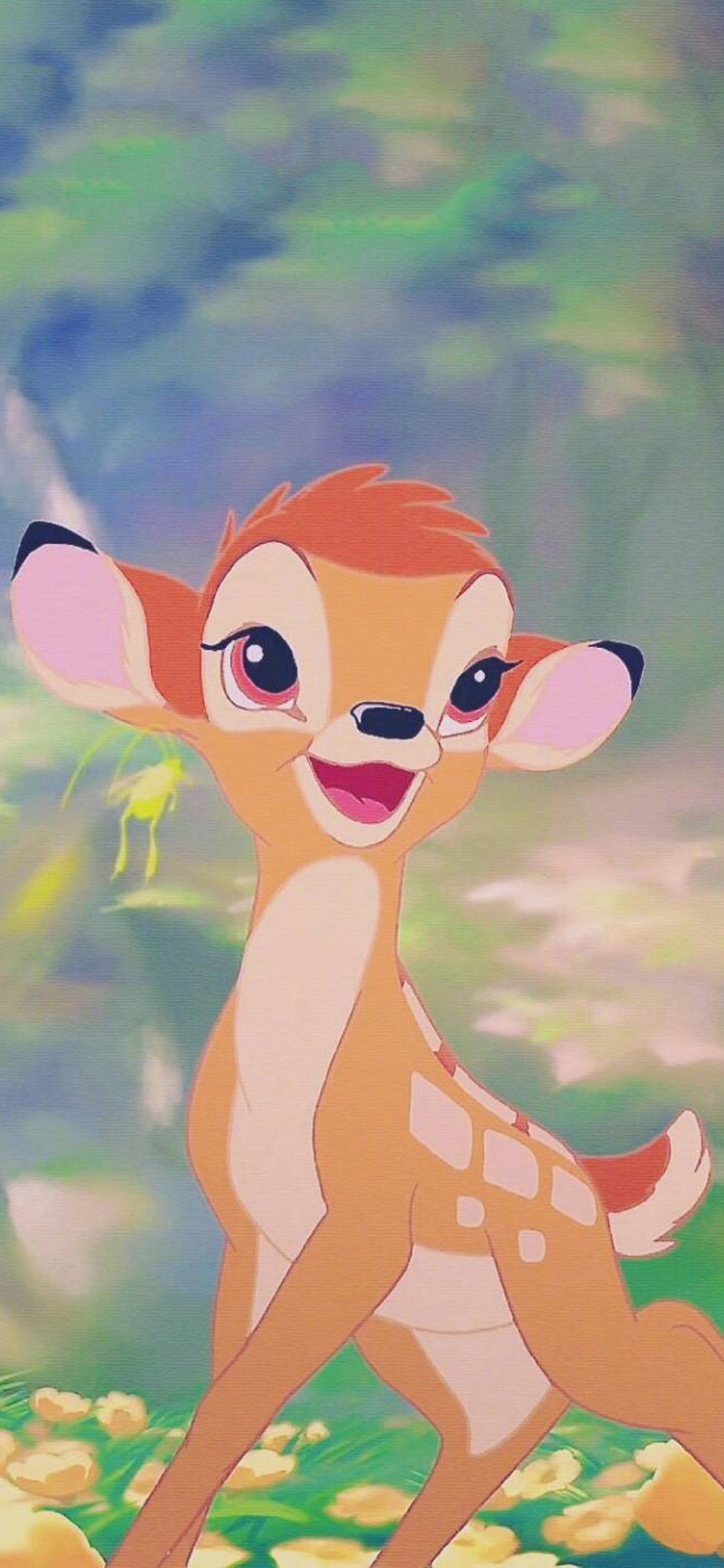 [2436×1125]迪士尼 动画 小鹿 斑比 苹果手机动漫壁纸图片