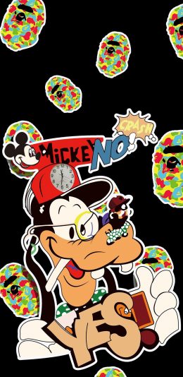 [2436x1125]迪士尼 动画 布鲁托 潮图 米奇 苹果手机动漫壁纸图片