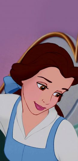 [2436x1125]迪士尼 动画 贝儿公主 美女与野兽 苹果手机动漫壁纸图片