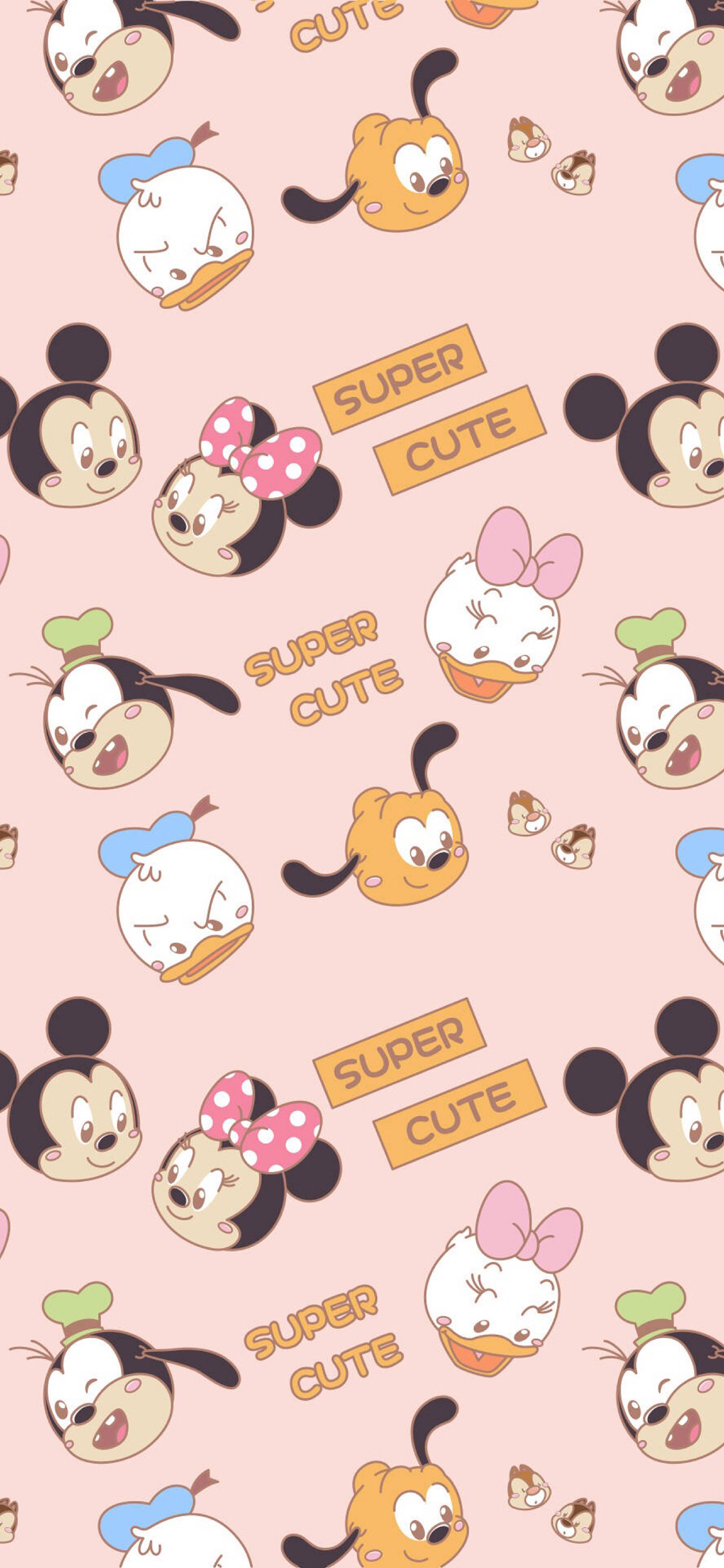 [2436×1125]迪士尼 卡通 米奇米妮 唐老鸭 苹果手机动漫壁纸图片