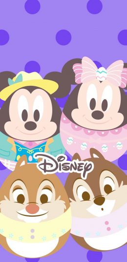 [2436x1125]迪士尼 卡通 米奇米妮 奇奇蒂蒂 苹果手机动漫壁纸图片