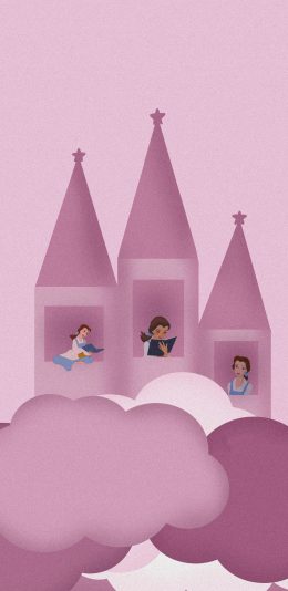 [2436x1125]迪士尼 城堡 公主 梦幻 苹果手机动漫壁纸图片