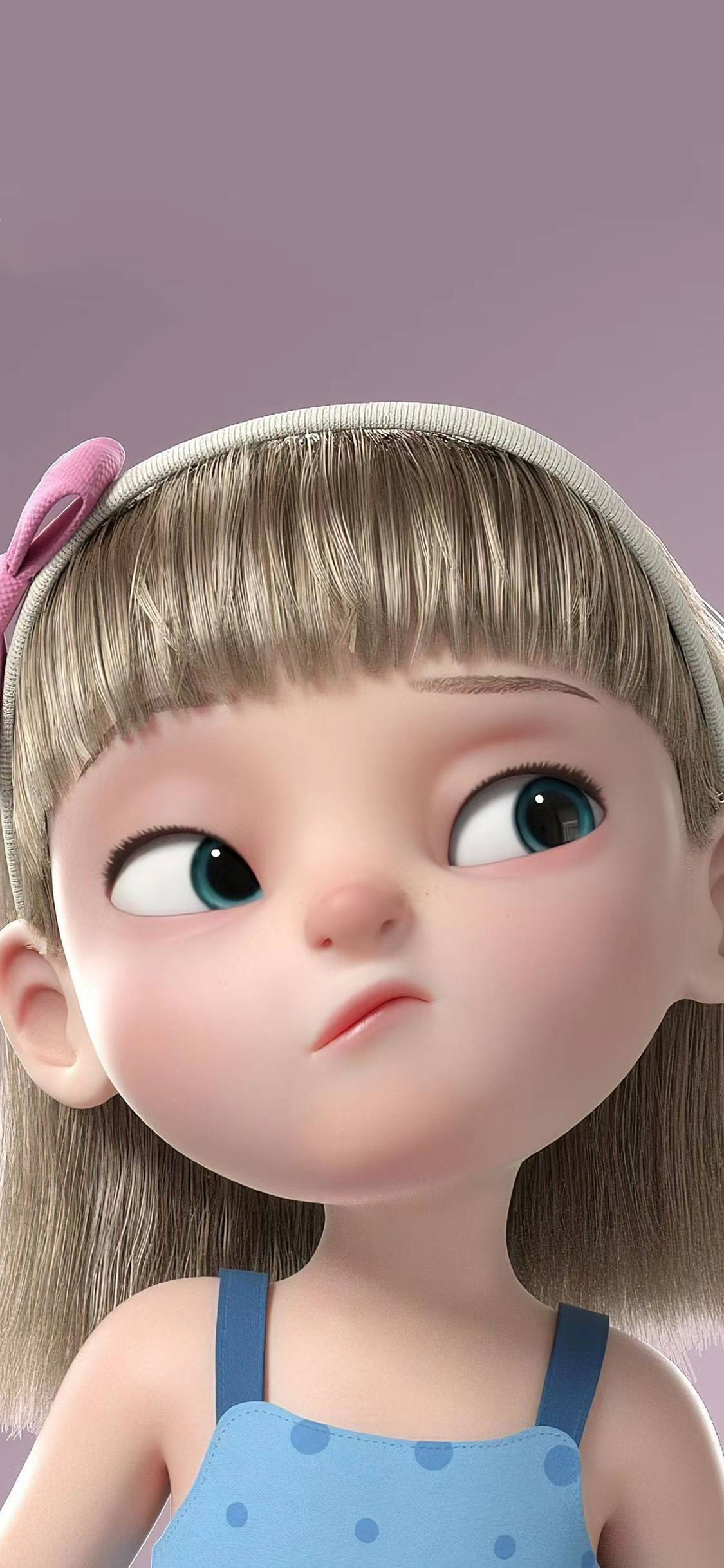 [2436×1125]迪士尼 小公主 Q版 可爱 苹果手机动漫壁纸图片