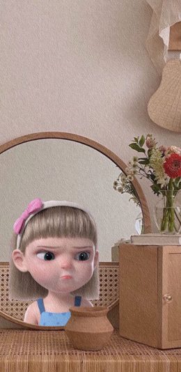 [2436x1125]迪士尼 小公主 可爱 生气 苹果手机动漫壁纸图片