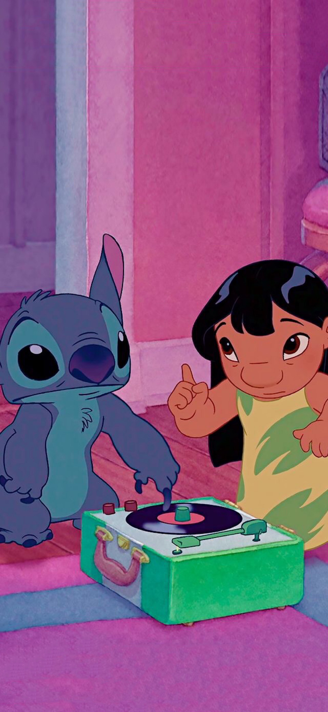 [2436×1125]迪士尼 星际宝贝 626实验品 史迪仔 苹果手机动漫壁纸图片