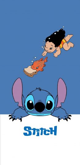 [2436x1125]迪士尼 星际宝贝 史迪仔 苹果手机动漫壁纸图片