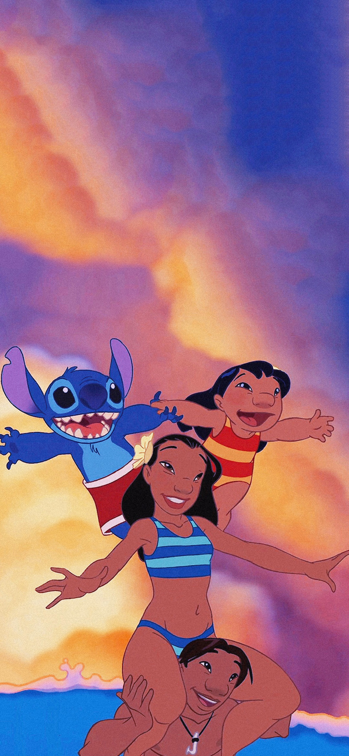 [2436×1125]迪士尼 星际宝贝 史迪仔 626实验品 苹果手机动漫壁纸图片